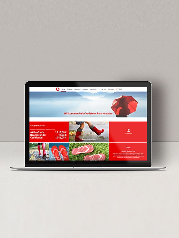 Vodafone - Projekt der Internetagentur NO TINS Gmbh